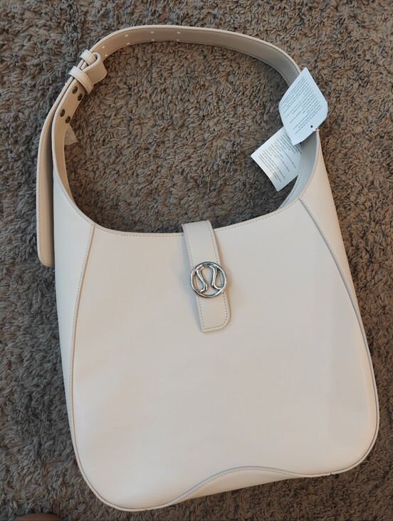 lululemon athletica Handbags - 🌵 Lululemon Leather Alternative Shoulder Bag Purse 8L Cashew MSRP $228 NWT